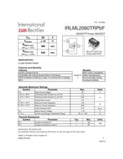 IRLML2060TRPBF 数据规格书 1