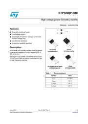 STPS30H100CT datasheet.datasheet_page 1