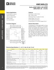 HMC460LC5 数据规格书 1