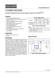 FSDM07652RB datasheet.datasheet_page 1