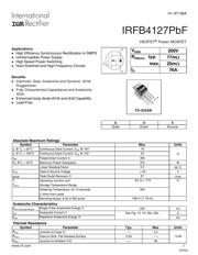 IRFB4229PBF Datenblatt PDF