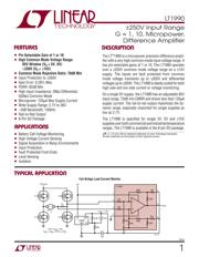 LT1990ACS8#PBF Datenblatt PDF