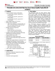 TPA3130D2DAPR 数据规格书 1