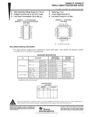 SN74HC27NSR 数据规格书 1
