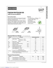 FQU2N100 datasheet.datasheet_page 1