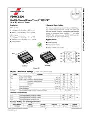 FDMC8200 数据规格书 1