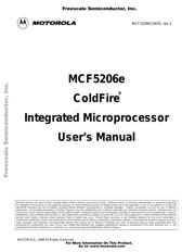 MCF5206ECAB40 数据规格书 1