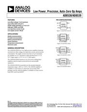 AD8638ARZ-REEL7 Datenblatt PDF