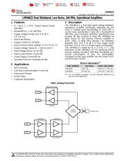 LMH6622MM/NOPB Datenblatt PDF