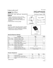 IRG4PH50S 数据规格书 1