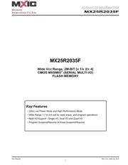 MX25R2035FZUIL0TR datasheet.datasheet_page 1