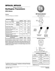 MPSA29G Datenblatt PDF