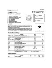 IRFD220PBF 数据规格书 1