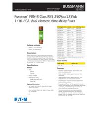 FRN-R-30 Datasheet PDF | Cooper Bussmann - AiPCBA
