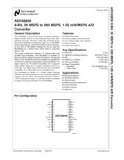 ADC08200CIMT 数据规格书 1