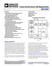 ADIS16405 Datenblatt PDF