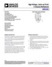 ADG5404BRUZ-REEL7 数据规格书 1