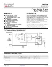 IR3720MPBF 数据规格书 1