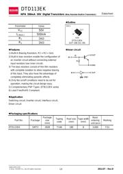 DTD113EKT146 数据规格书 1