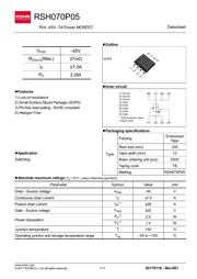 RSH070P05GZETB datasheet.datasheet_page 1