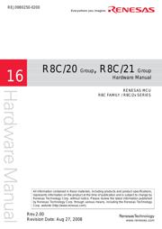 R5F21217KFP 数据规格书 1