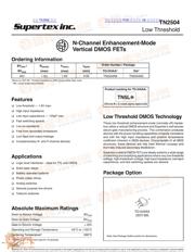 TN2504 datasheet.datasheet_page 1