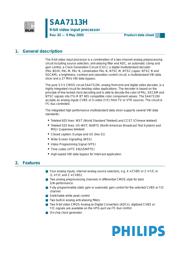 SAA7113H/V2,557 datasheet.datasheet_page 1