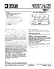 AD8013ARZ-14-R7 Datenblatt PDF