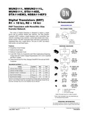 DTA114EM3T5G Datenblatt PDF