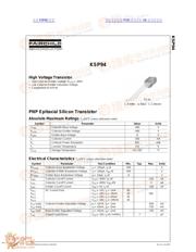 KSP94 datasheet.datasheet_page 1