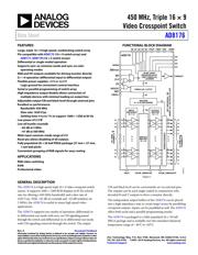 AD8176ABPZ 数据规格书 1