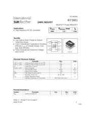 IRF5801TRPBF 数据规格书 1