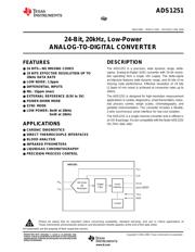 ADS1251UG4 Datenblatt PDF