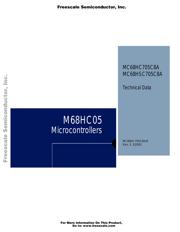 MC68HC705C8ACP 数据规格书 1