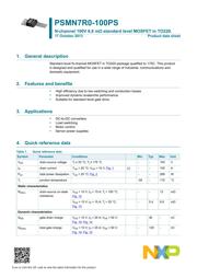 PSMN7R0-100PS,127 datasheet.datasheet_page 1