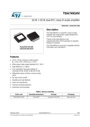 TDA7491HVU13TR datasheet.datasheet_page 1