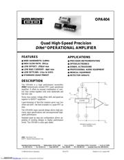 OPA404KU-1KE4 datasheet.datasheet_page 1