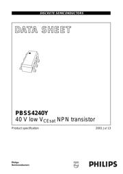 PBSS4240Y,115 数据规格书 1