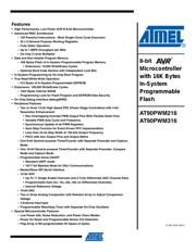 AT90PWM316-16MU Datenblatt PDF