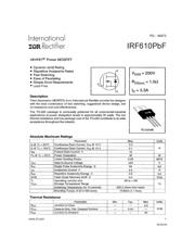 IRF610PBF datasheet.datasheet_page 2