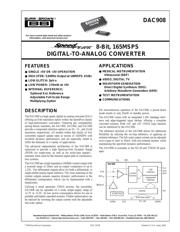 DAC908 datasheet.datasheet_page 1