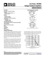 AD8038AKS-R2 datasheet.datasheet_page 1