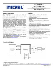 KSZ8081MLXCA TR 数据规格书 1