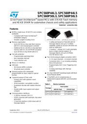 SPC560P50L3BEABY 数据规格书 1
