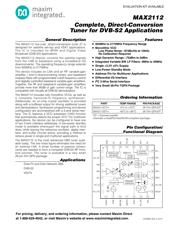 MAX2112ETI+ Datenblatt PDF