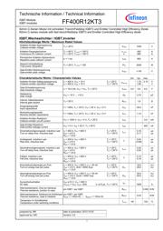 FF400R12KT3 数据规格书 1