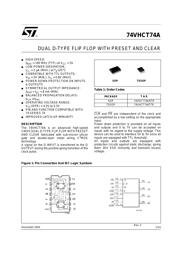 74VHCT74ATTR datasheet.datasheet_page 1