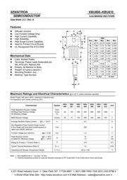 KBU800 数据规格书 1