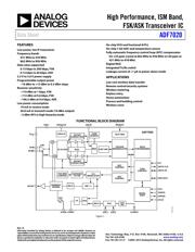 ADF7020BCPZ 数据规格书 1