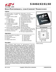 SI4464-B1B-FM Datenblatt PDF